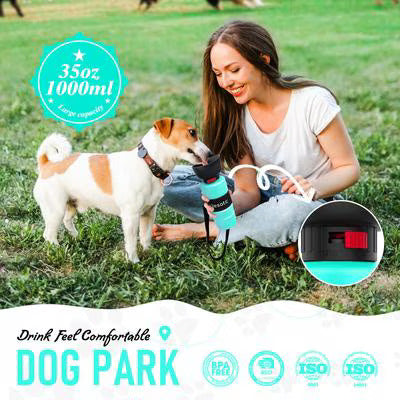 Foldable Travel Dog Water Bottle & Bowl – Leak‑Proof