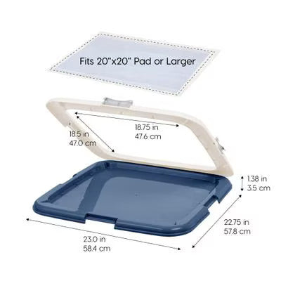IRIS Large Non-Skid Dog Pad Holder – Secure & Mess-Free